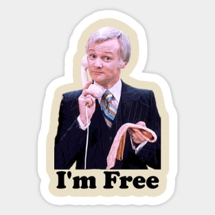 Mr Humphries I’m Free Sticker